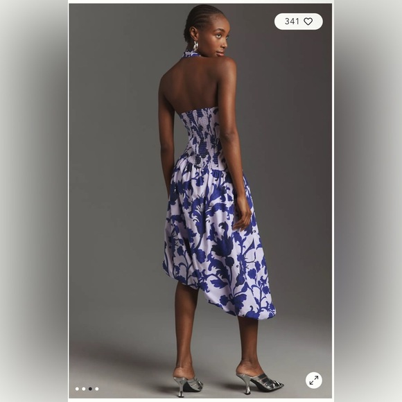 Maeve by Anthropologie Halter Bubble Midi Dress - Picture 3 of 10